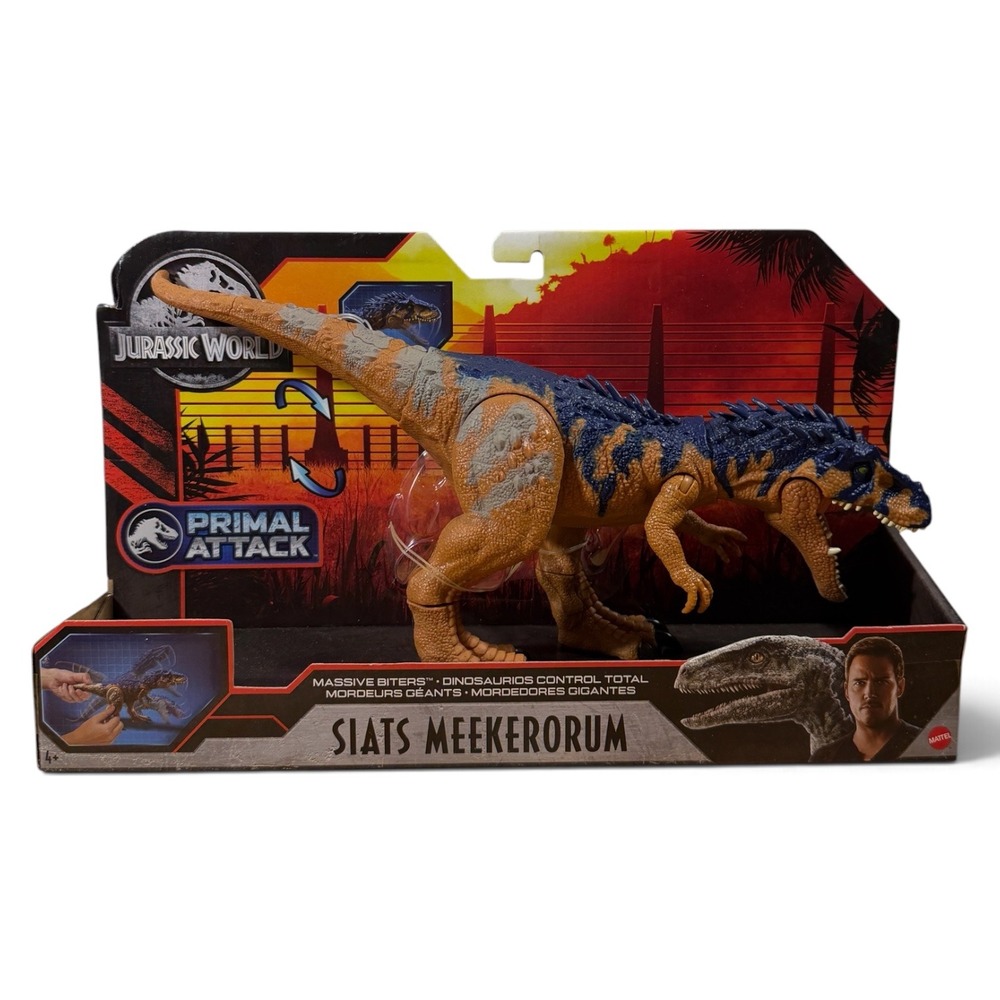 Jurassic World Siats Meekerorum Dinosaur Figure Mattel Primal Attack NIB